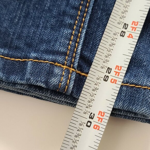 Vigoss Collection Jeans Womens Size 7 Medium Wash Denim Low Rise Skinny Casual - Picture 9 of 12